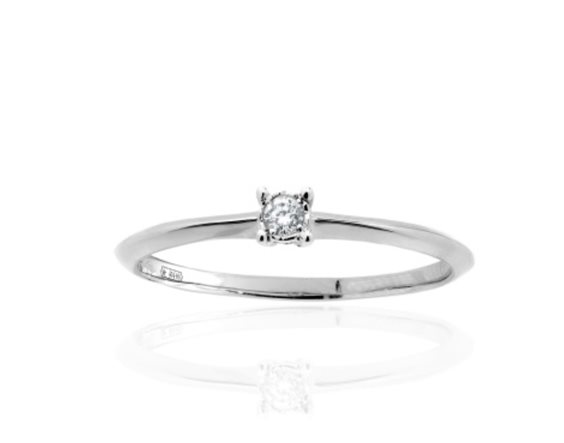 Anello Promesse Donna in Oro bianco 0.10 Ct FE35010 - FE35010